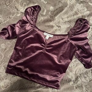 Velvet Crop Top